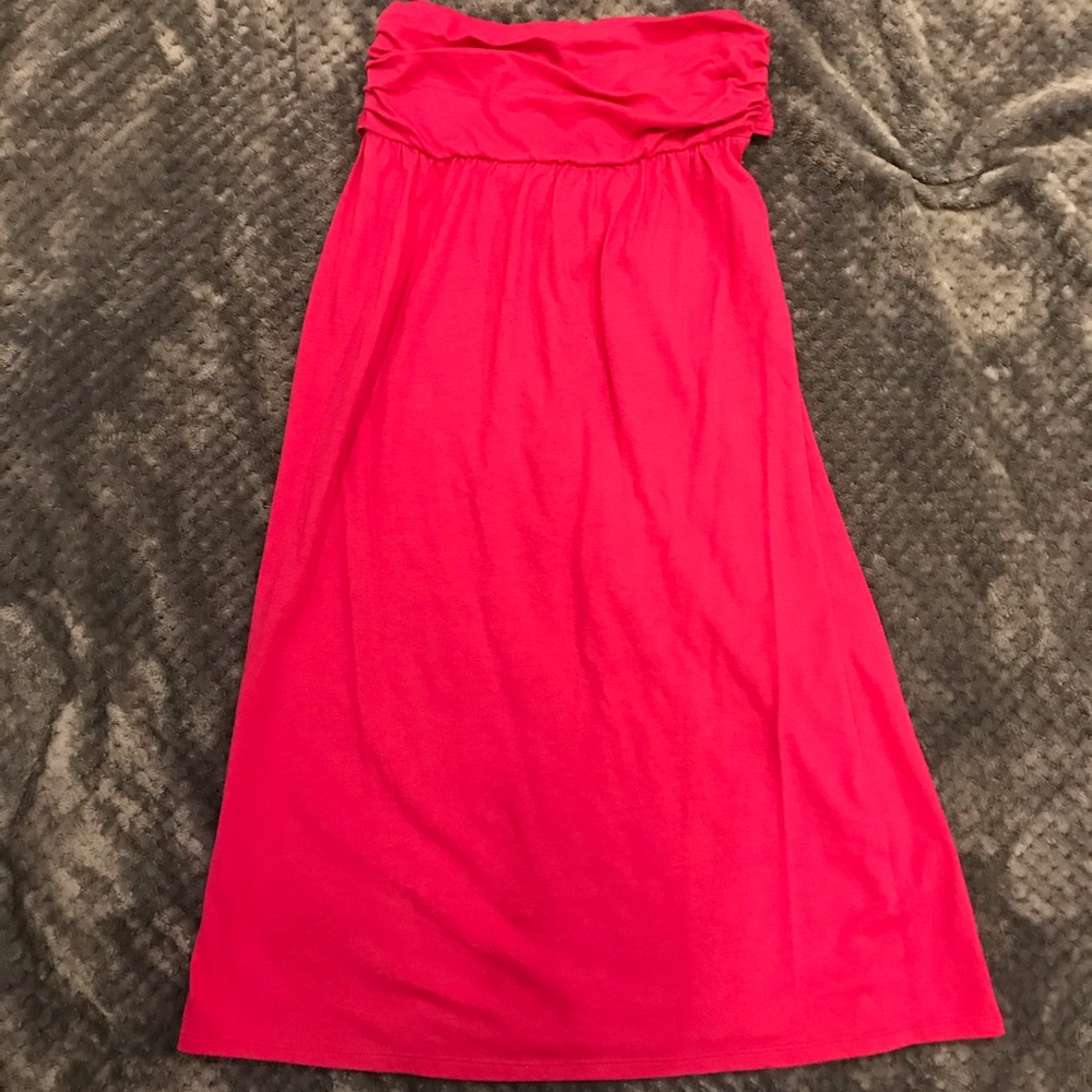Worn 1: Gap hot pink tube dress SzS
